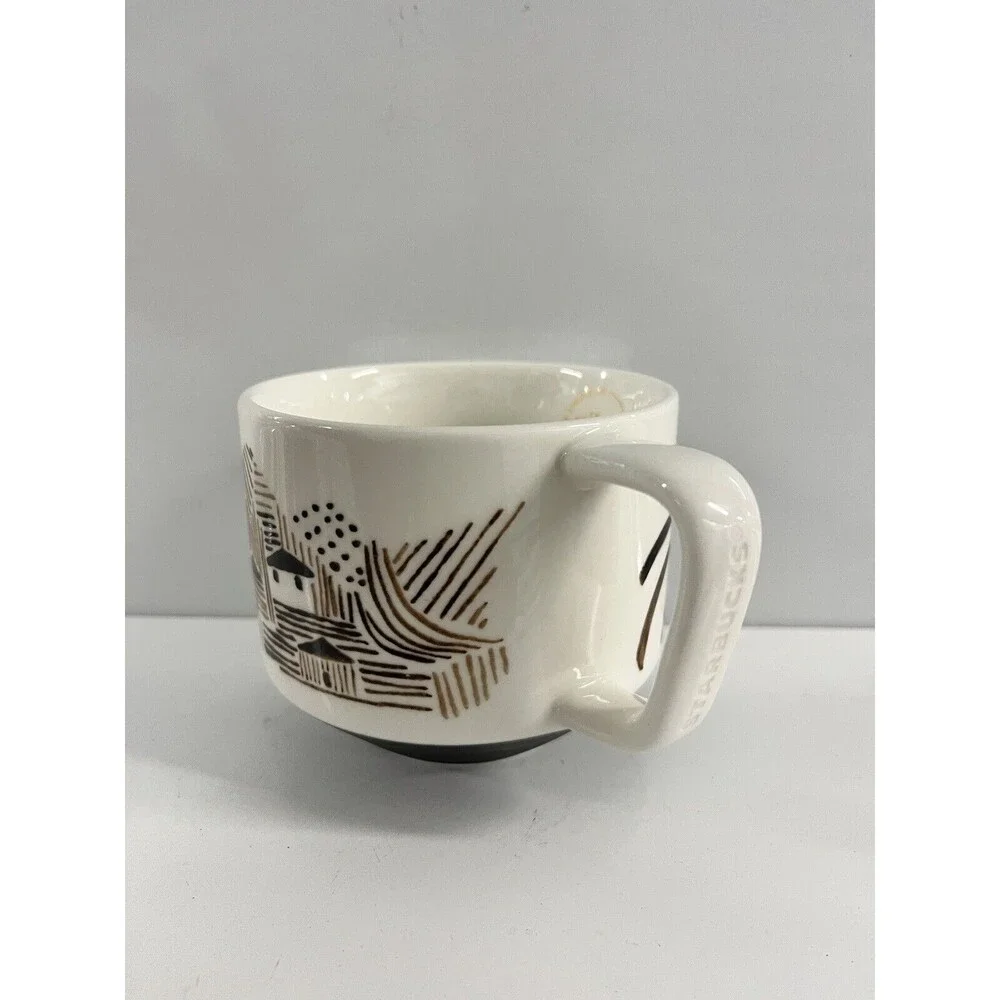 Starbucks Coffee Mug Artisan 2014 Series 03/08 Brown House Land Ceramic Canadian - Picture 7 of 13